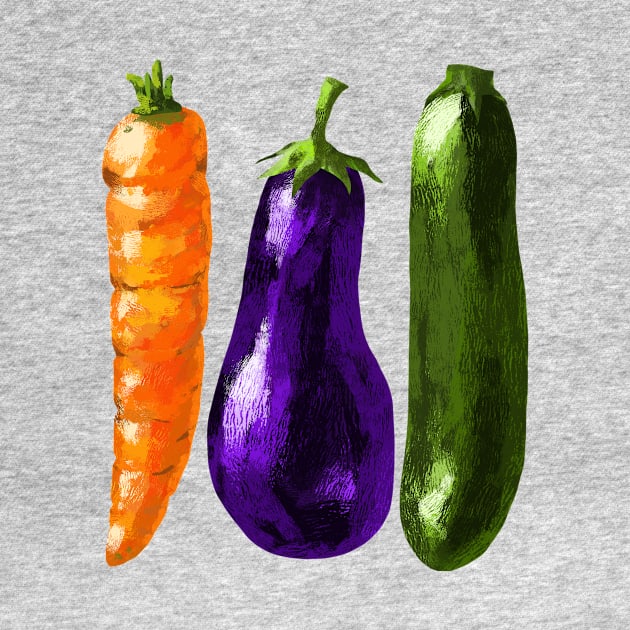 Carrot, Eggplant, Zucchini by pastanaut